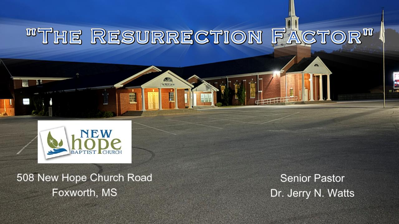 04-20-25 - The Resurrection Factor - Audio