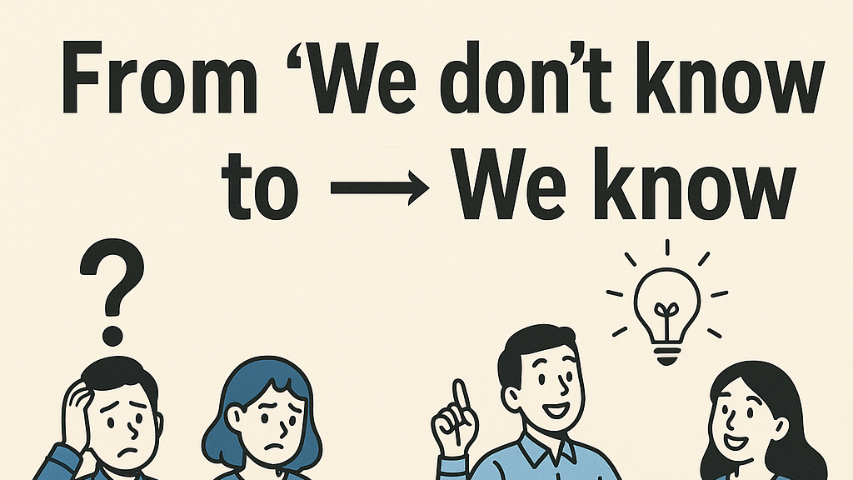 08-03-25 - From "We Don't Know" To "We Know!" - Audio