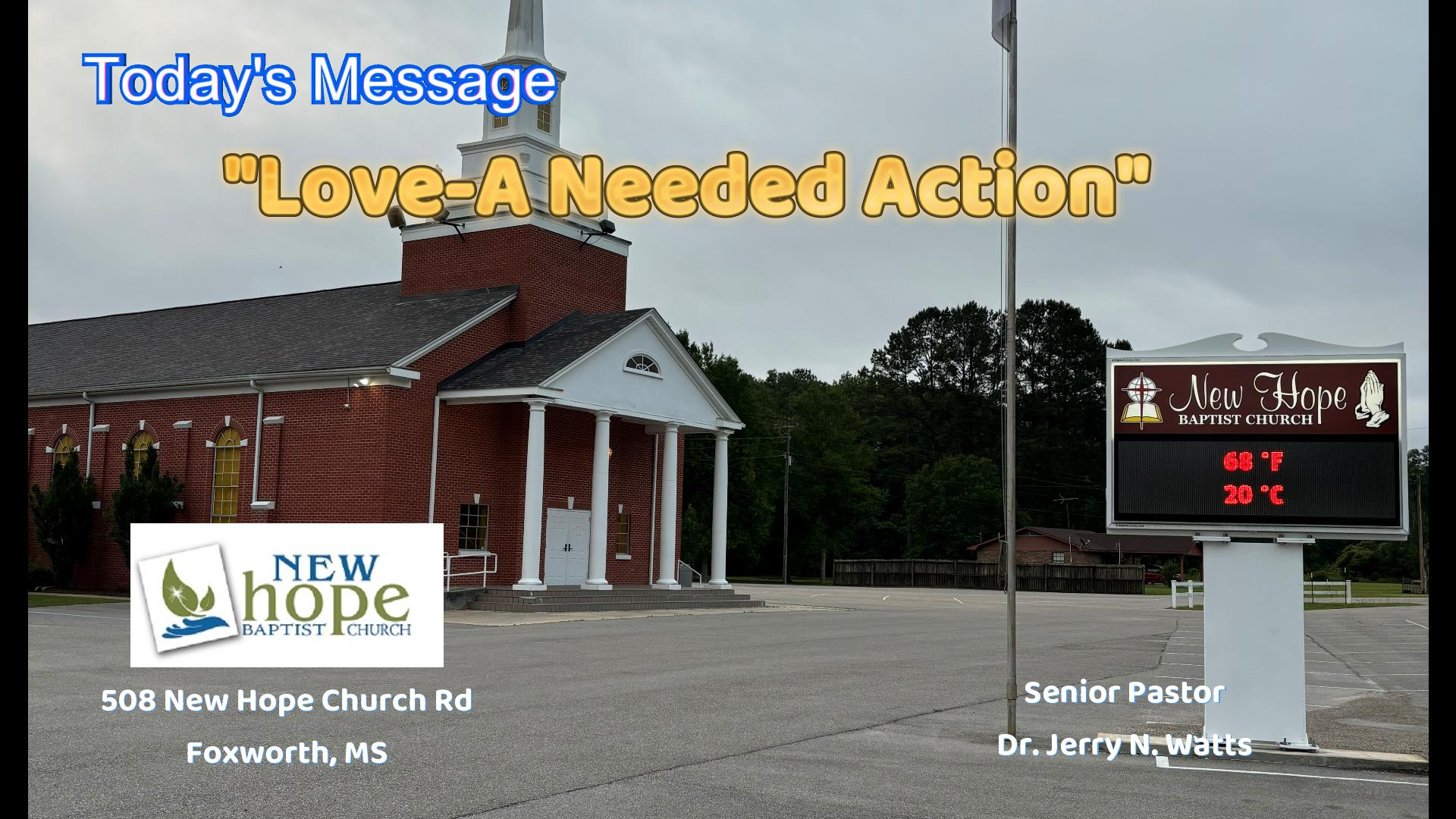 05-25-25 - Love-A Needed Action - Audio