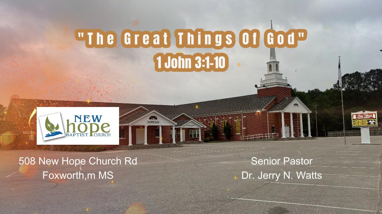05-18-25 - The Great things of God - Audio