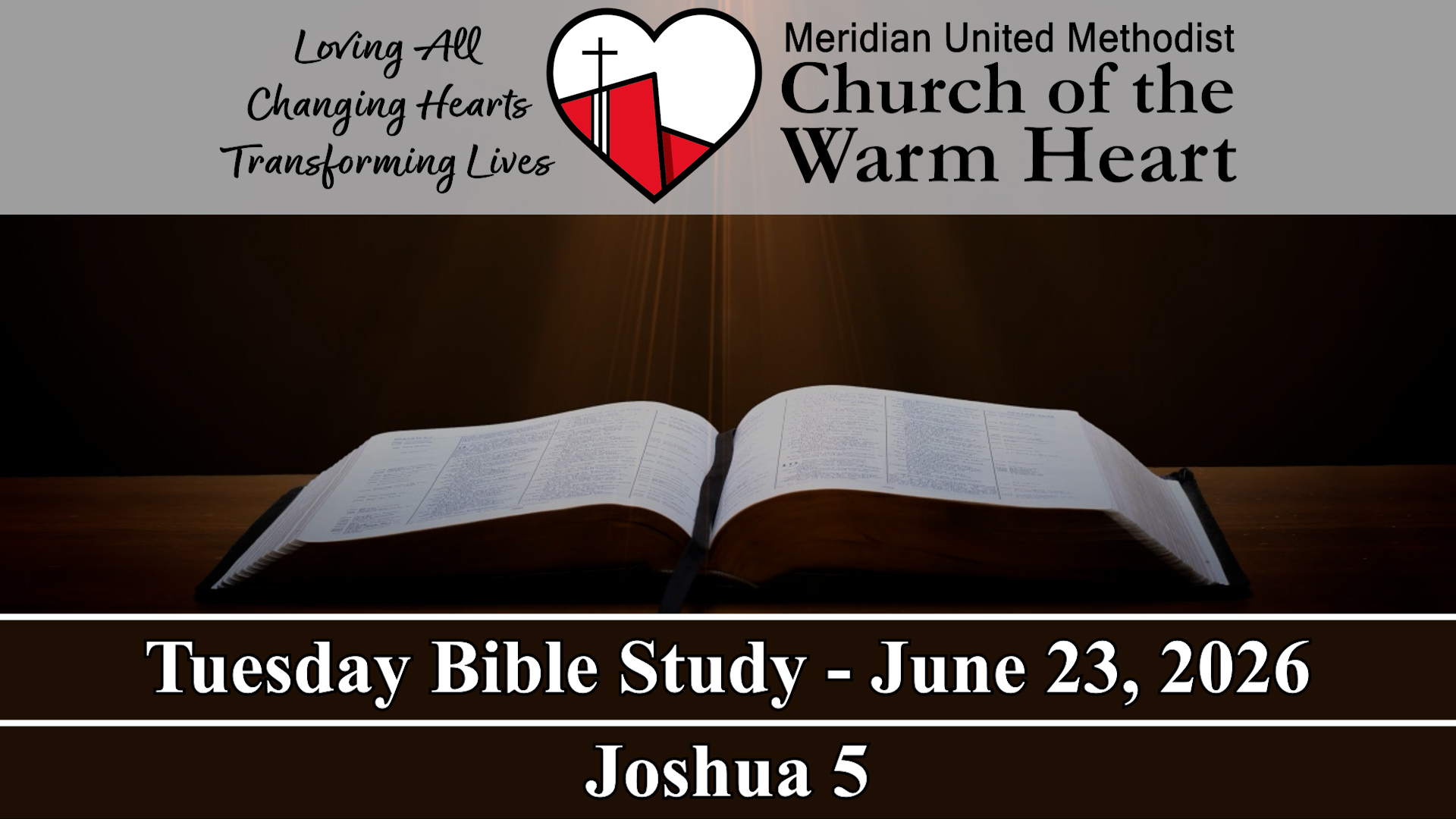2026-06-23 Tuesday Bible Study of Joshua 5 - Audio episode artwork