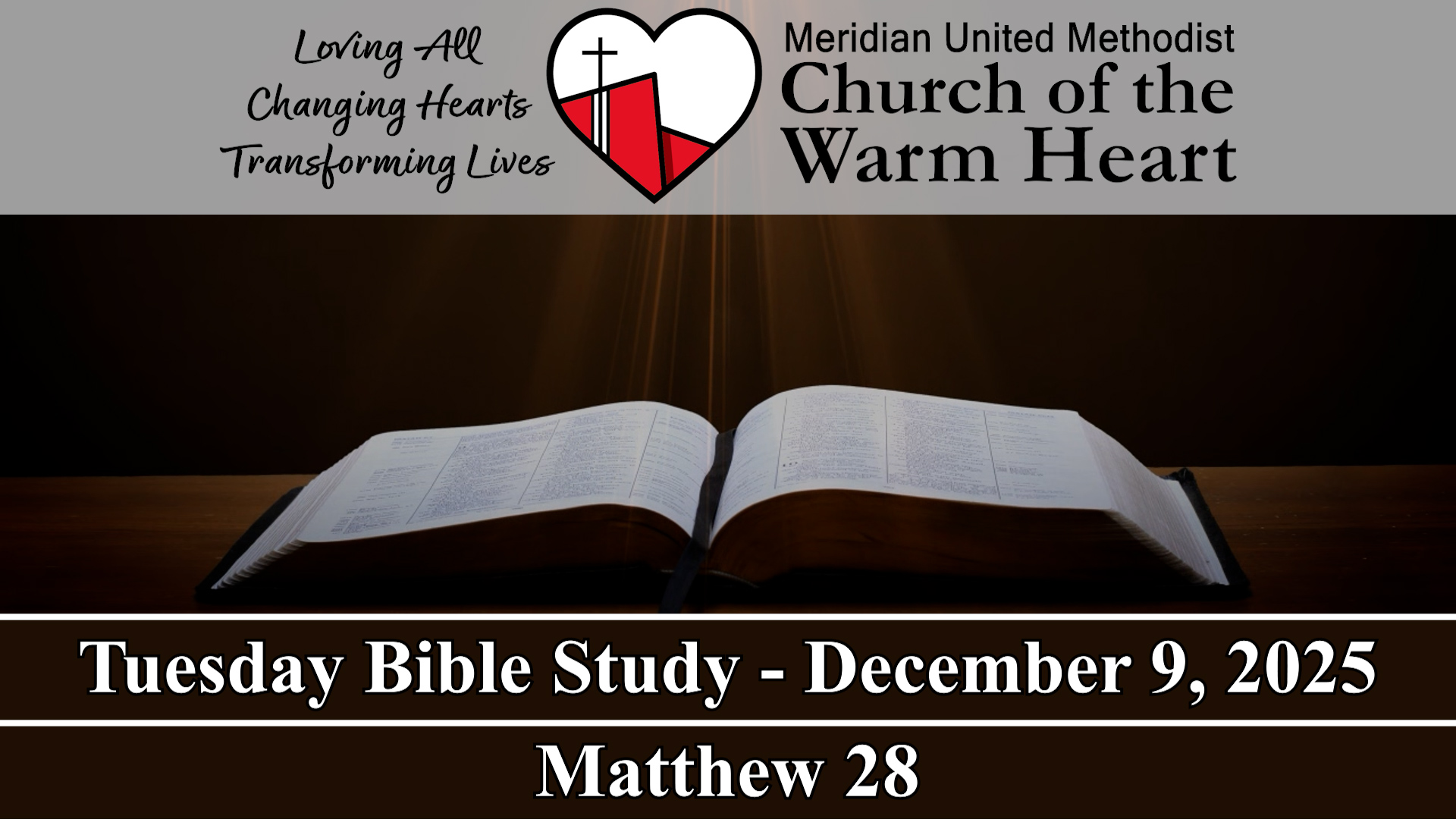 2025-12-09 Tuesday Bible Study of Matthew 28 - Audio episode artwork