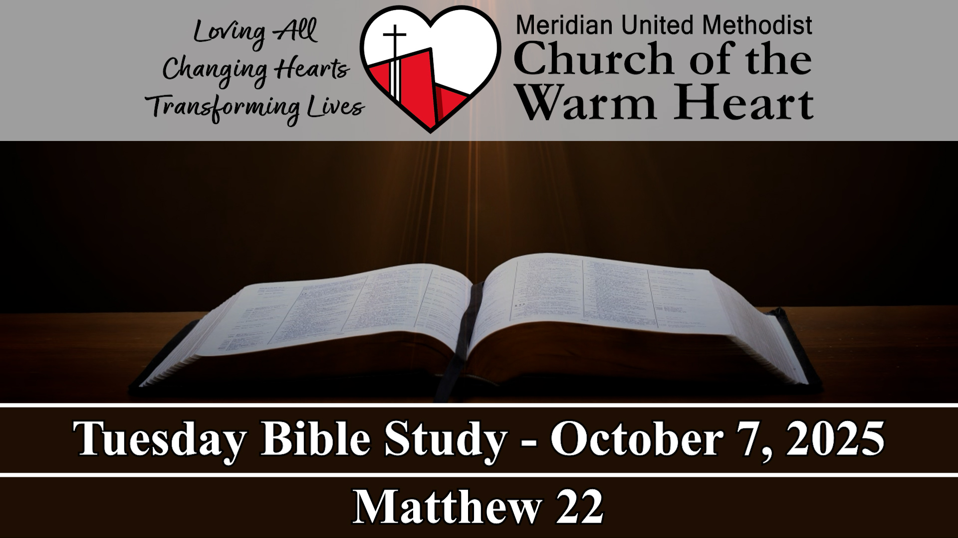 2025-10-07 Tuesday Bible Study of Matthew 22 - Audio episode artwork
