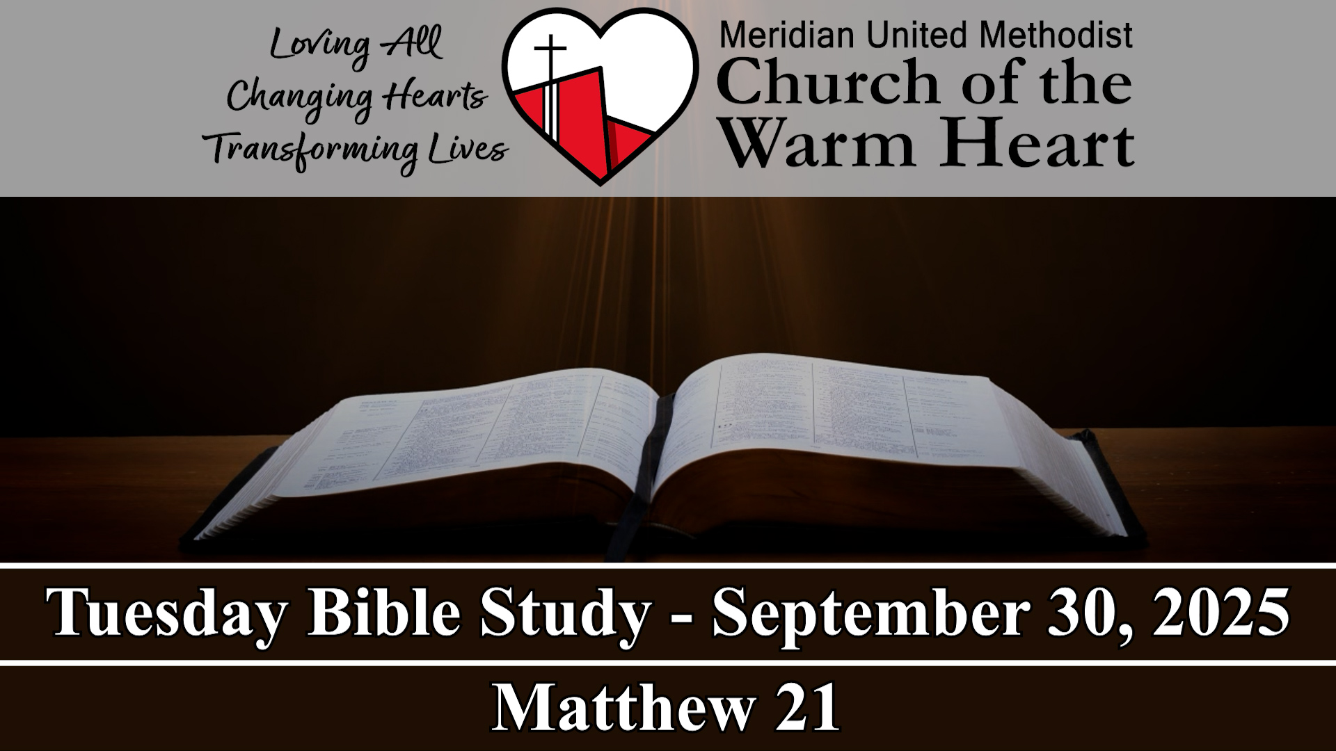 2025-09-30 Tuesday Bible Study of Matthew 21 - Audio episode artwork