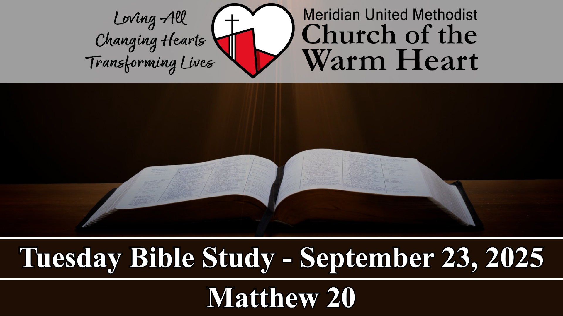 2025-09-23 Tuesday Bible Study of Matthew 20 - Audio episode artwork