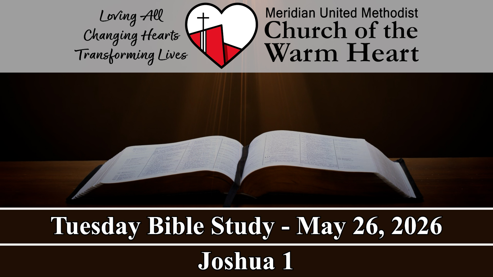 2026-05-26 Tuesday Bible Study of Joshua 1 - Audio episode artwork