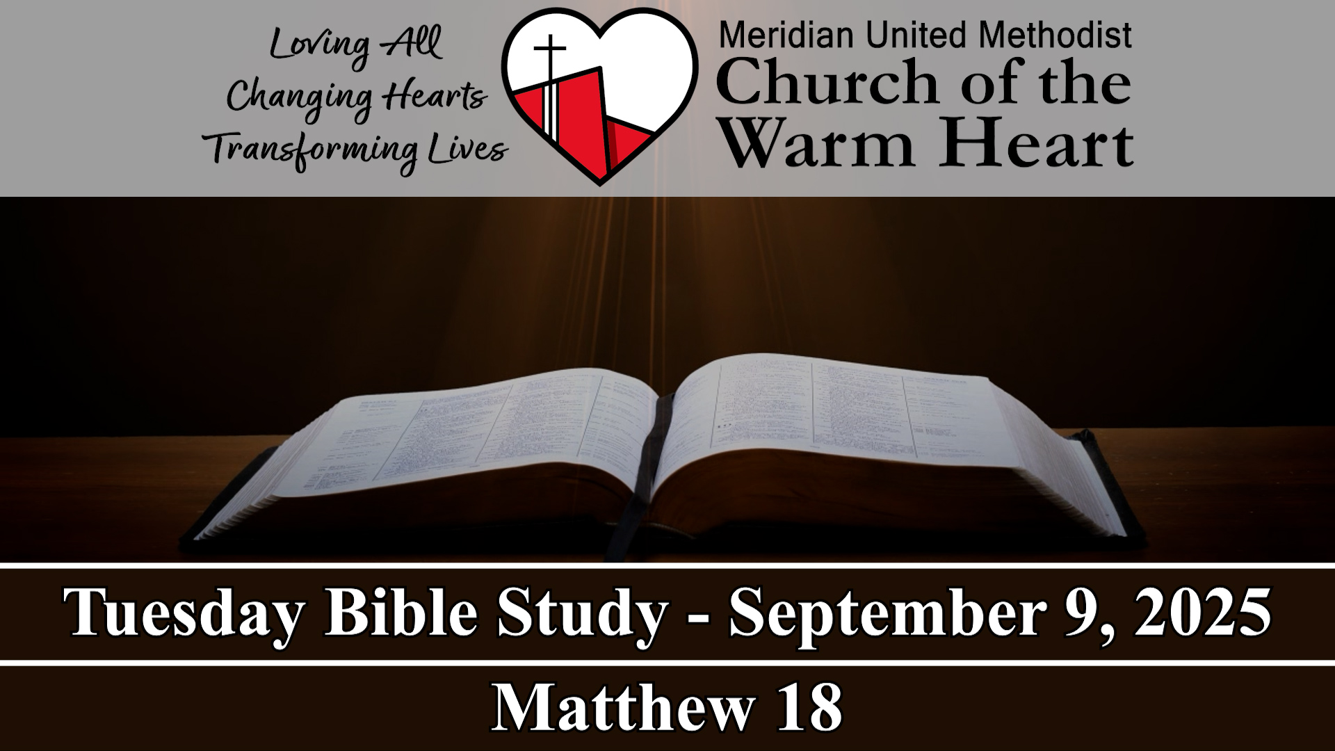 2025-09-09 Tuesday Bible Study of Matthew 18 - Audio episode artwork
