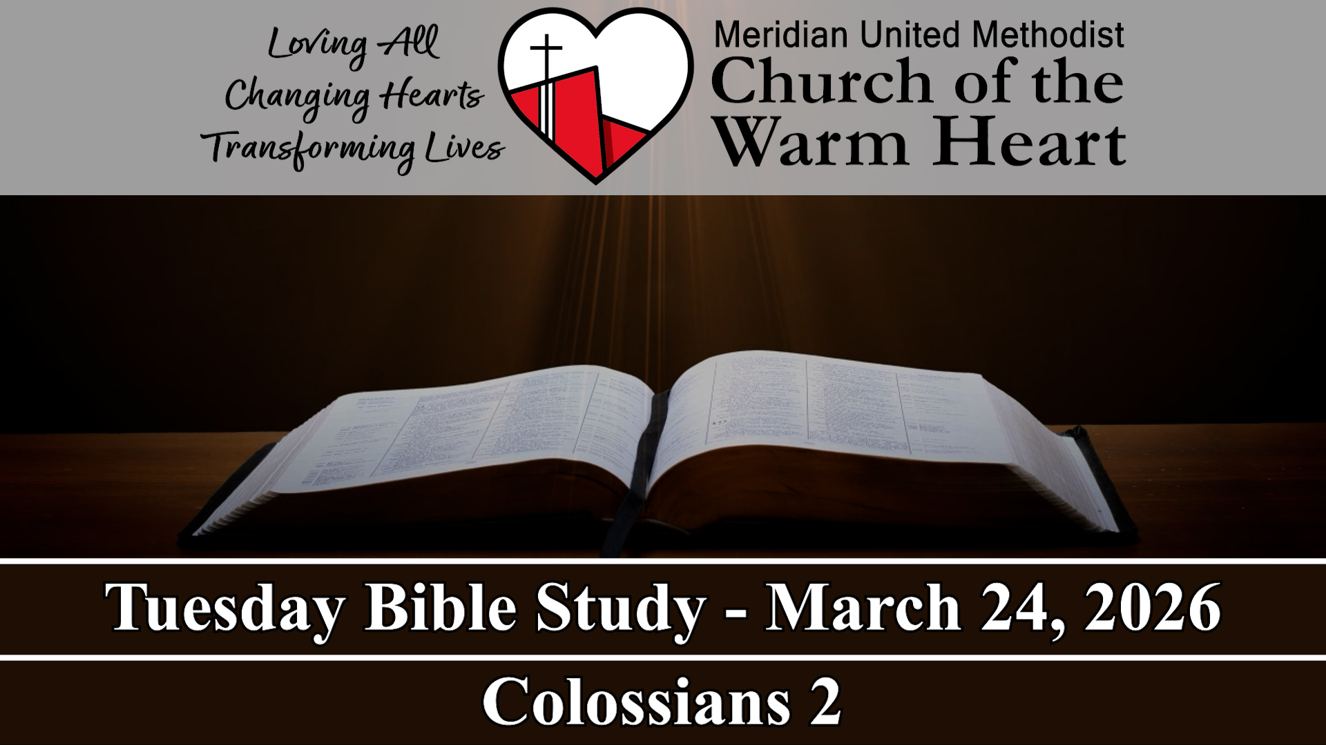 2026-03-24 Tuesday Bible Study of Colossians 2 - Audio episode artwork