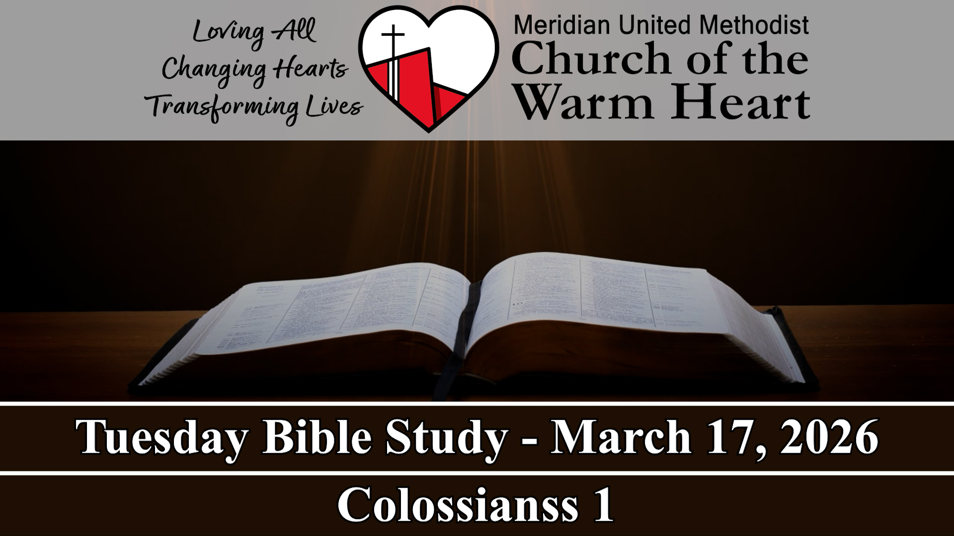 2026-03-17 Tuesday Bible Study of Colossians 1 - Audio episode artwork