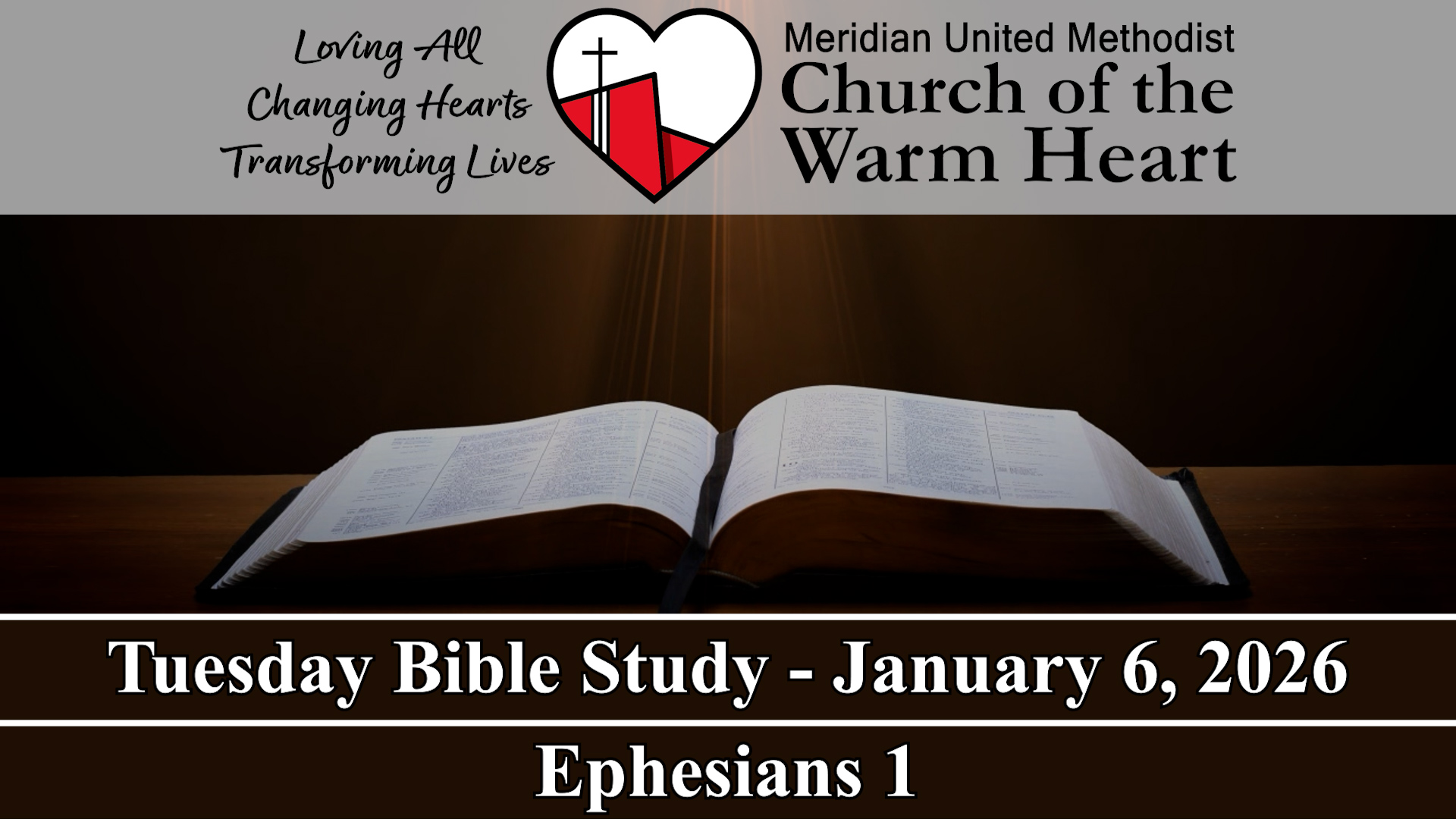 2026-01-06 Tuesday Bible Study of Ephesians 1 - Audio episode artwork