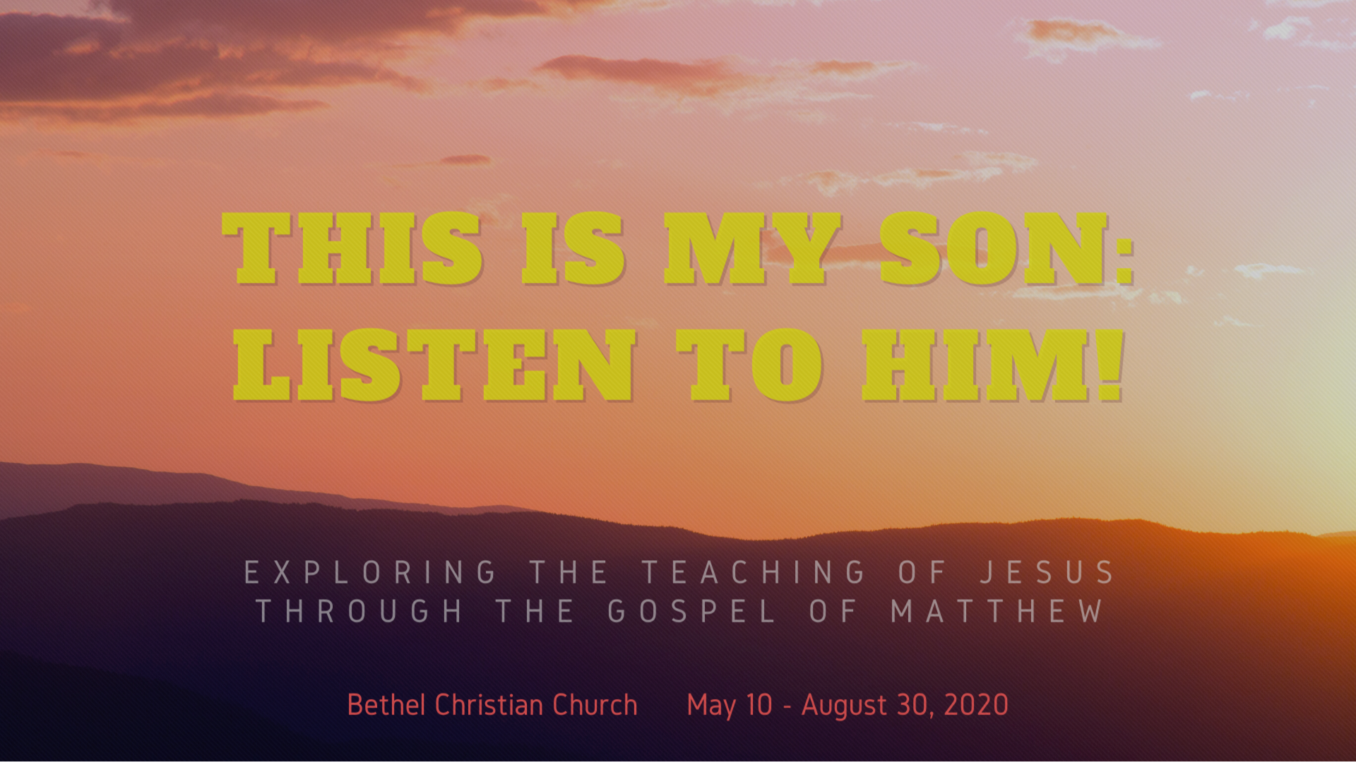 Bethel Christian Church Sermons