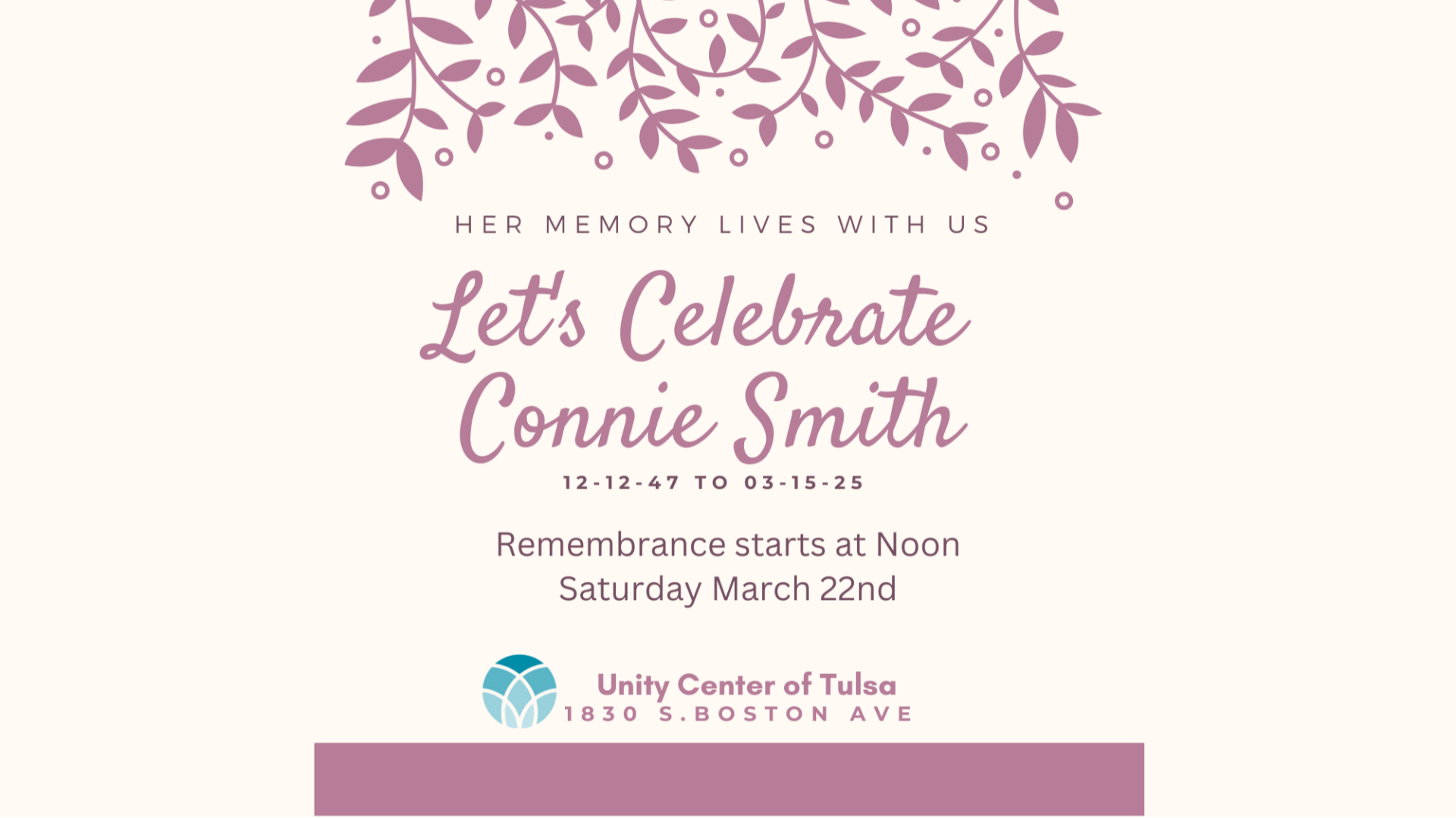 Let's Celebrate Connie Smith - 2025/03/22