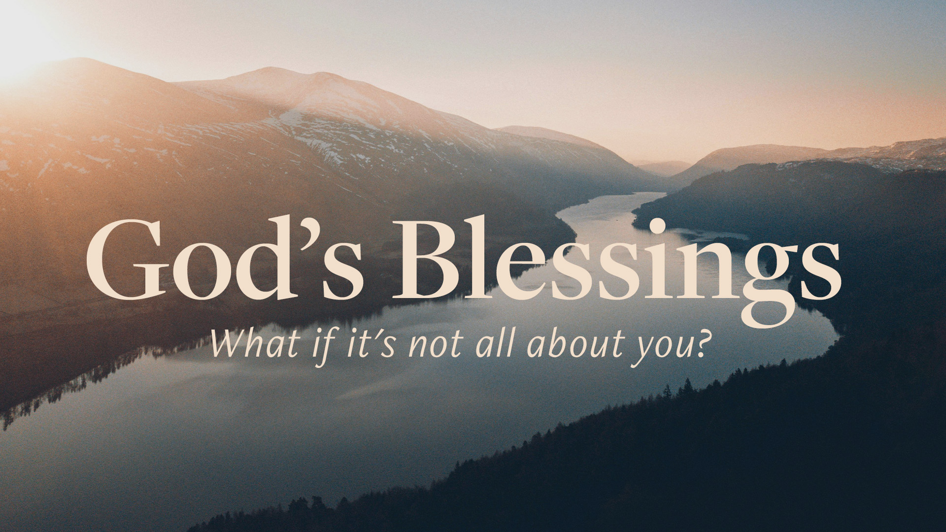 God's Blessings: What if it's not all about you? episode artwork