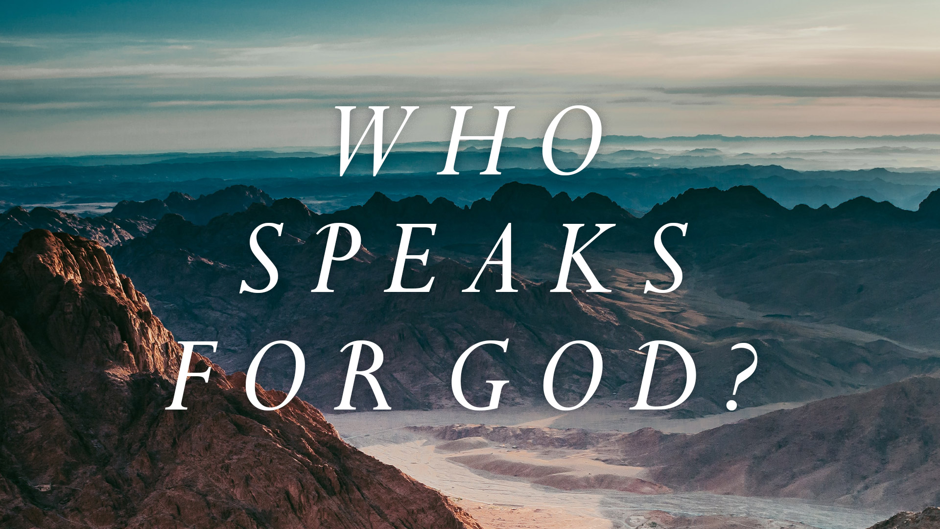 Who Speaks for God? episode artwork
