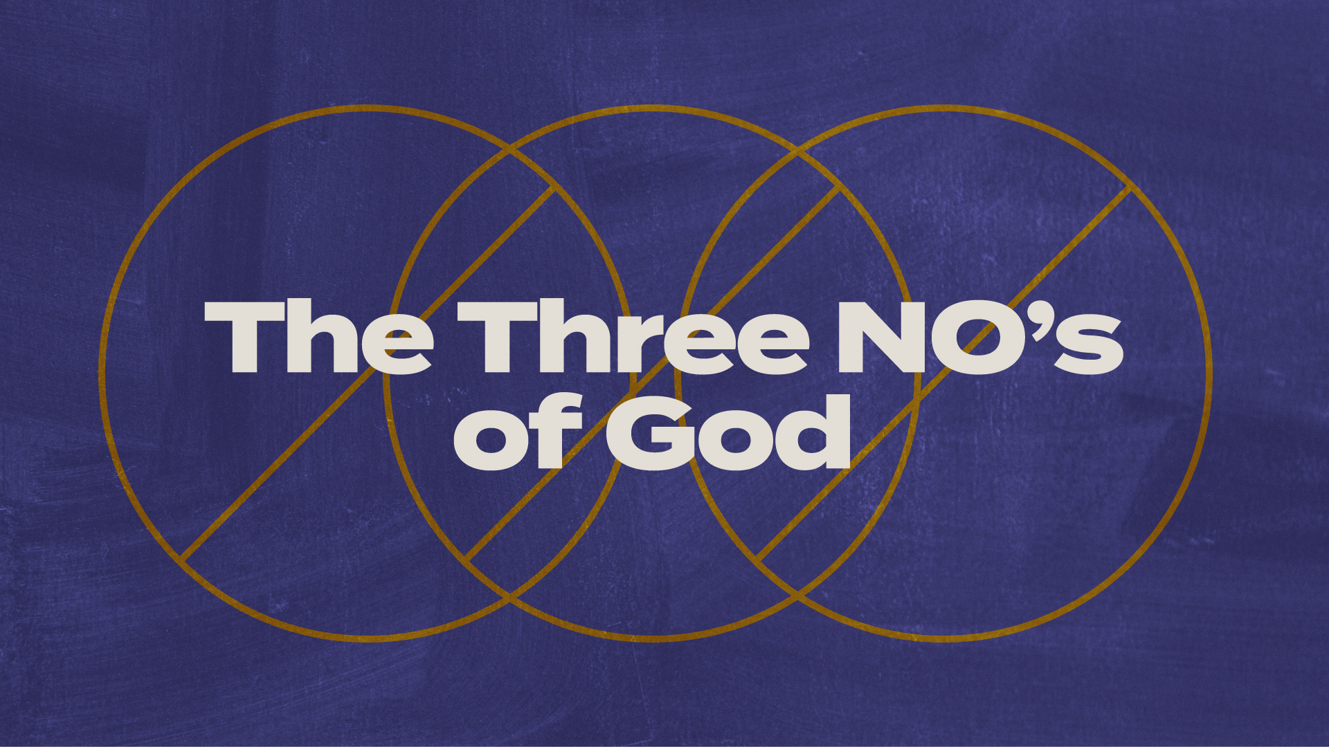 The Three NO's of God episode artwork
