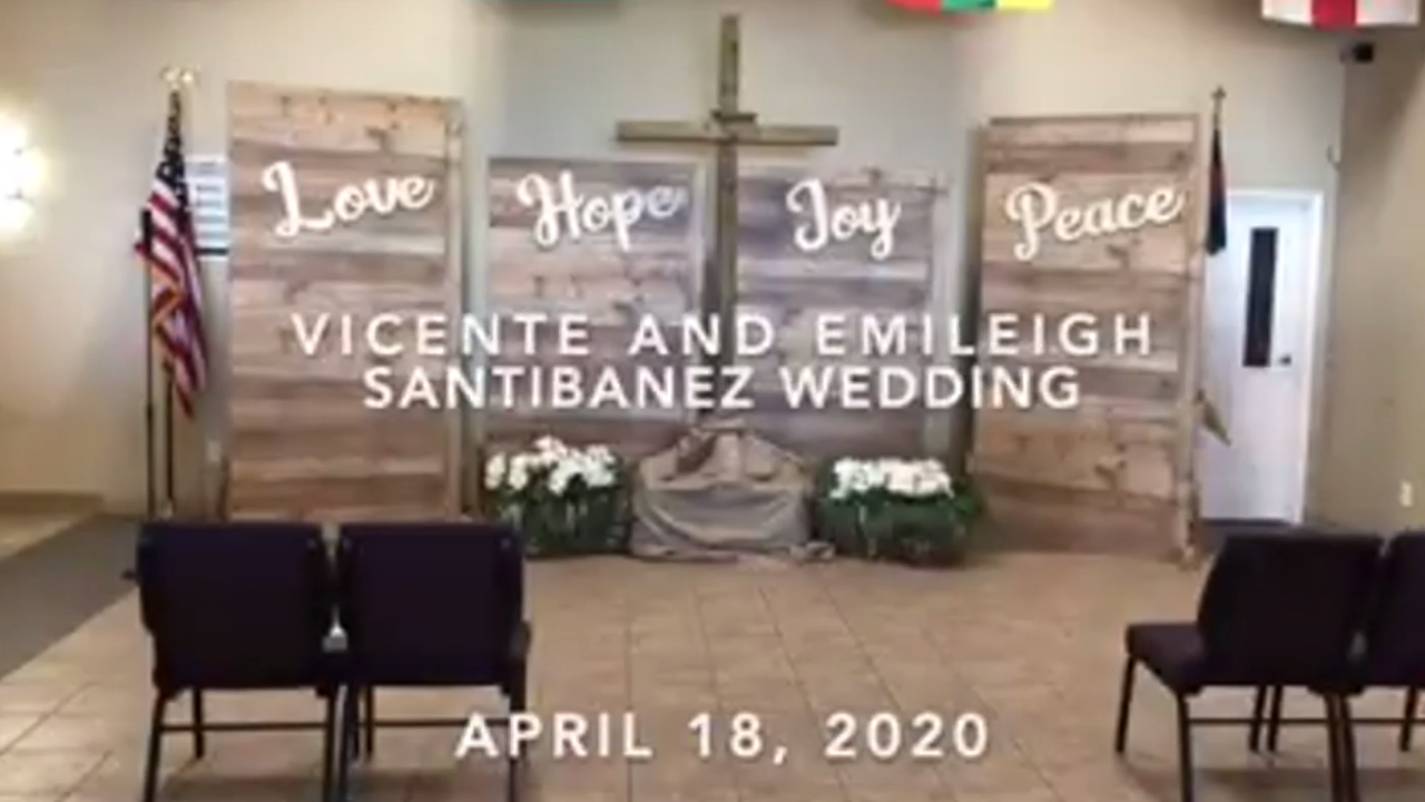 VICENTE AND EMILEIGH SANTIBANEZ WEDDING - April 18, 2020 episode artwork