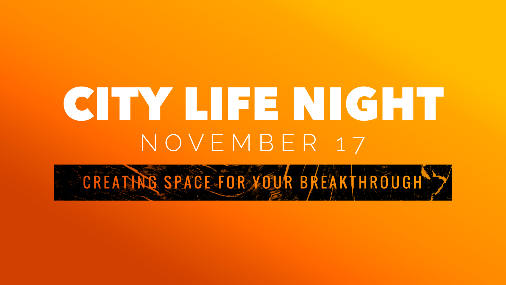 City Life Night: Gaining God's Power - Audio episode artwork