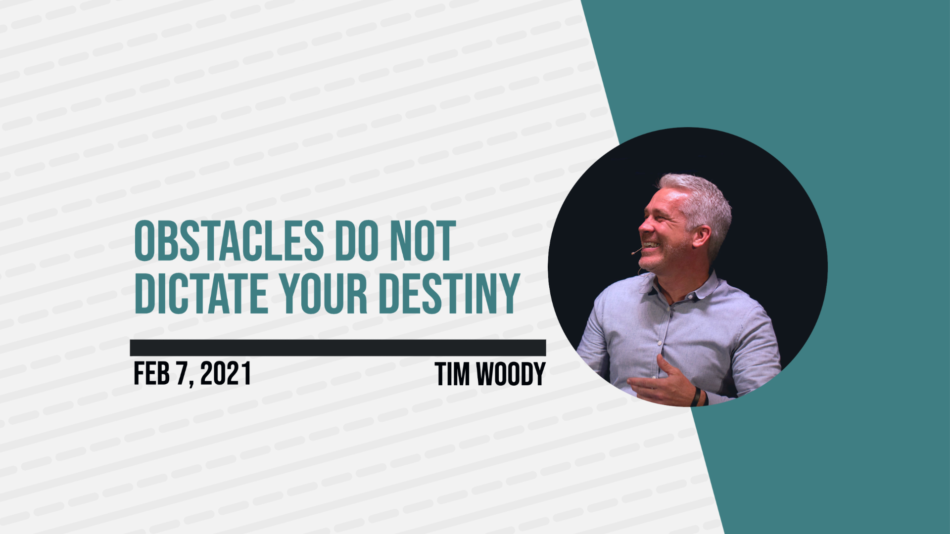 Obstacles Do Not Dictate Your Destiny - Audio episode artwork