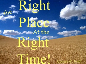 " The Right Place at the Right Time!" - Audio episode artwork