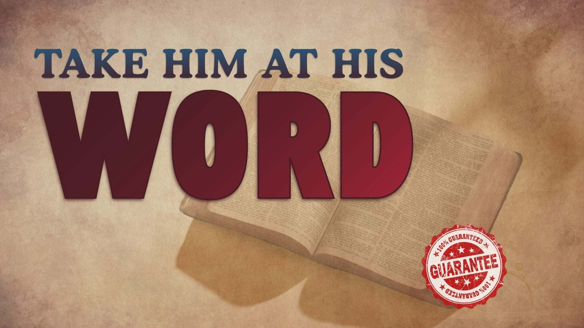Take Him at His Word episode artwork