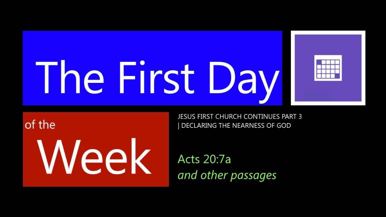 The First Day of the Week episode artwork