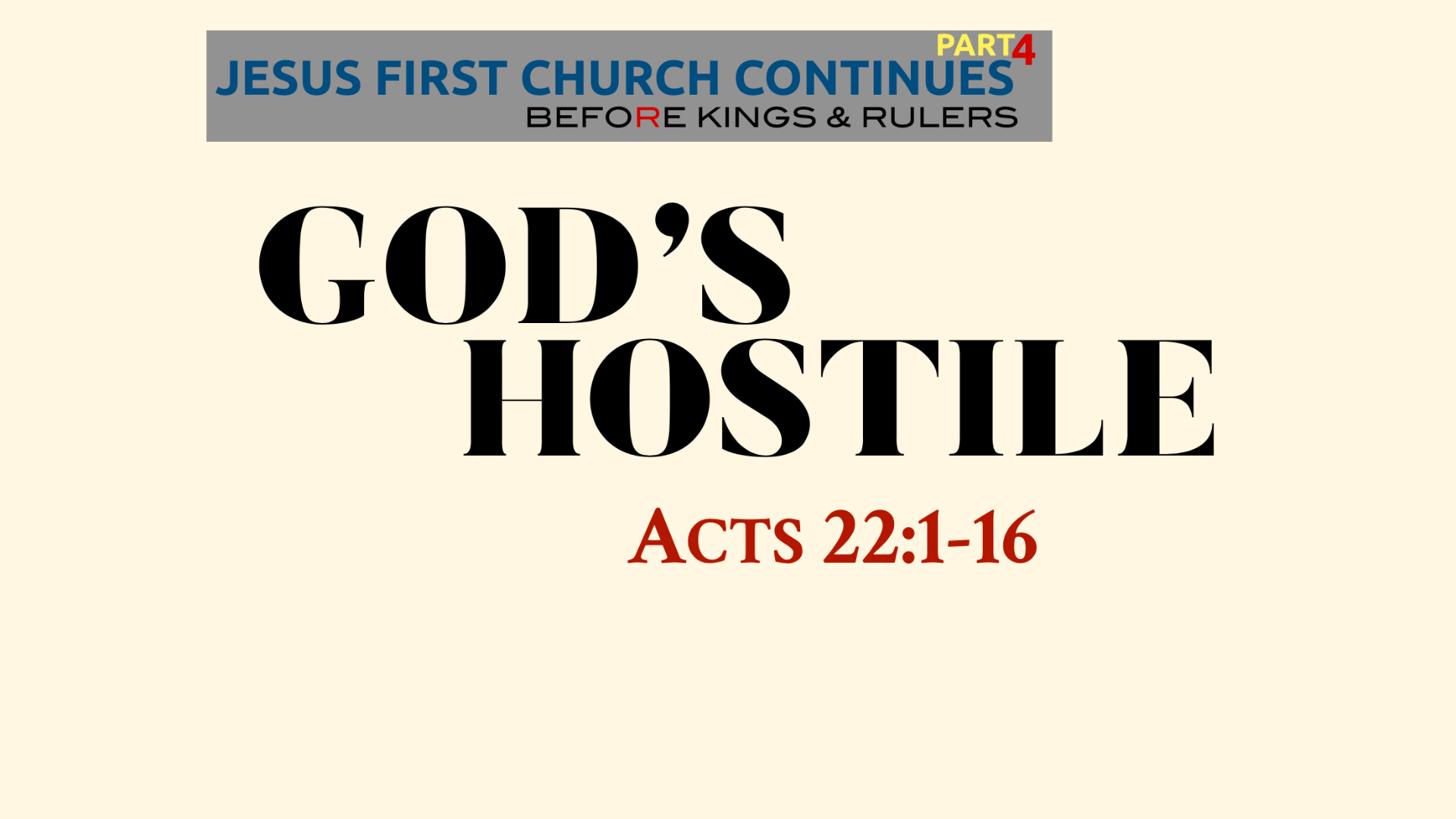 God's Hostile episode artwork