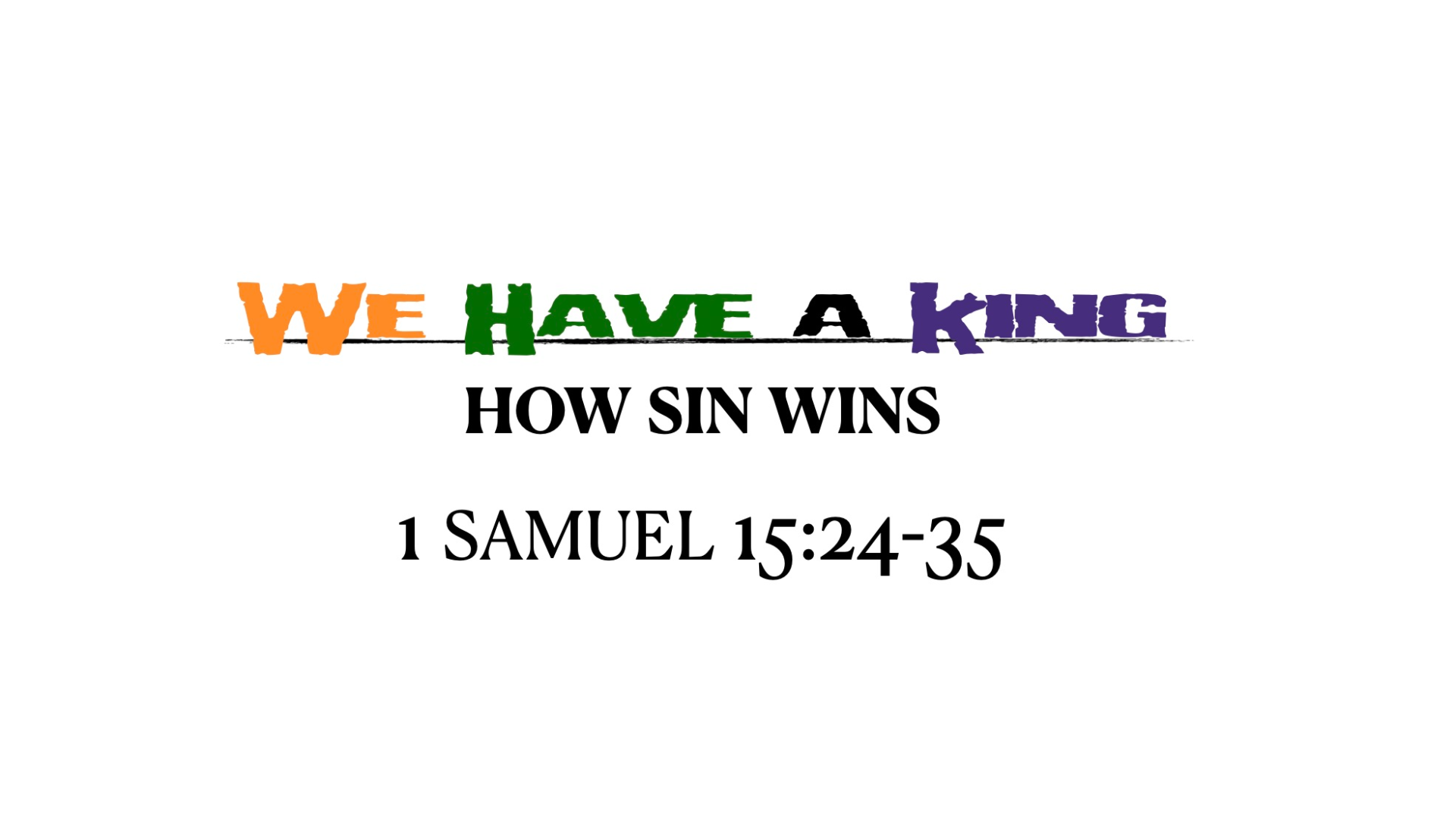 How Sin Wins - Audio episode artwork