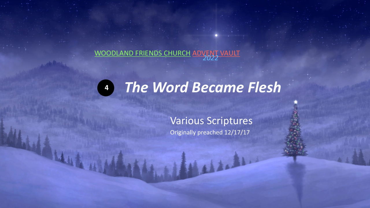 2022 Advent Vault 4: The Word Became Flesh - Audio episode artwork