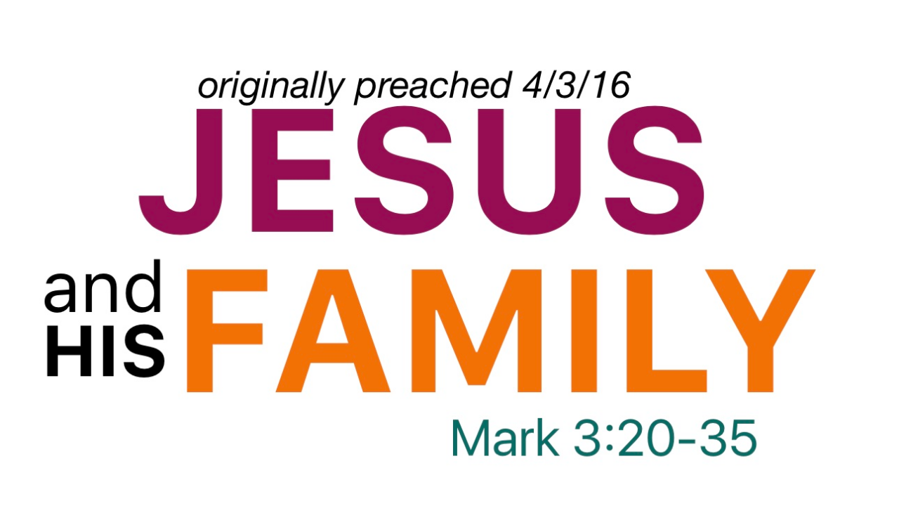 Sermon Vault: Jesus and His Family - Audio episode artwork