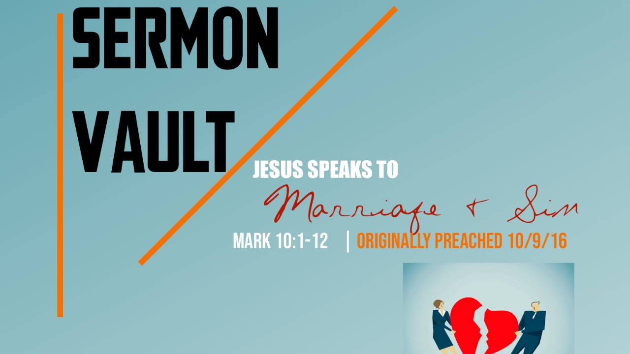 Jesus Speaks to Marriage and Sin - Audio episode artwork