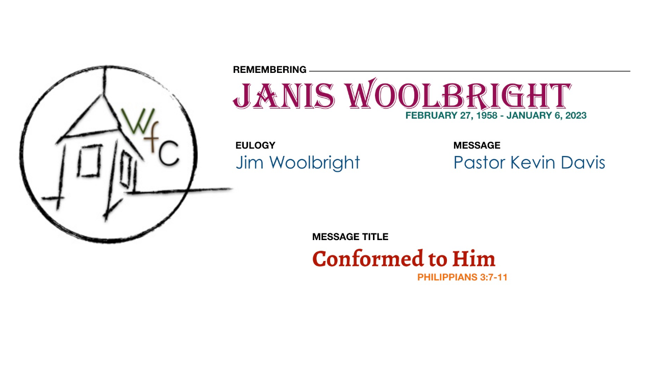 Janis Woolbright Funeral Service - Conformed to Him episode artwork