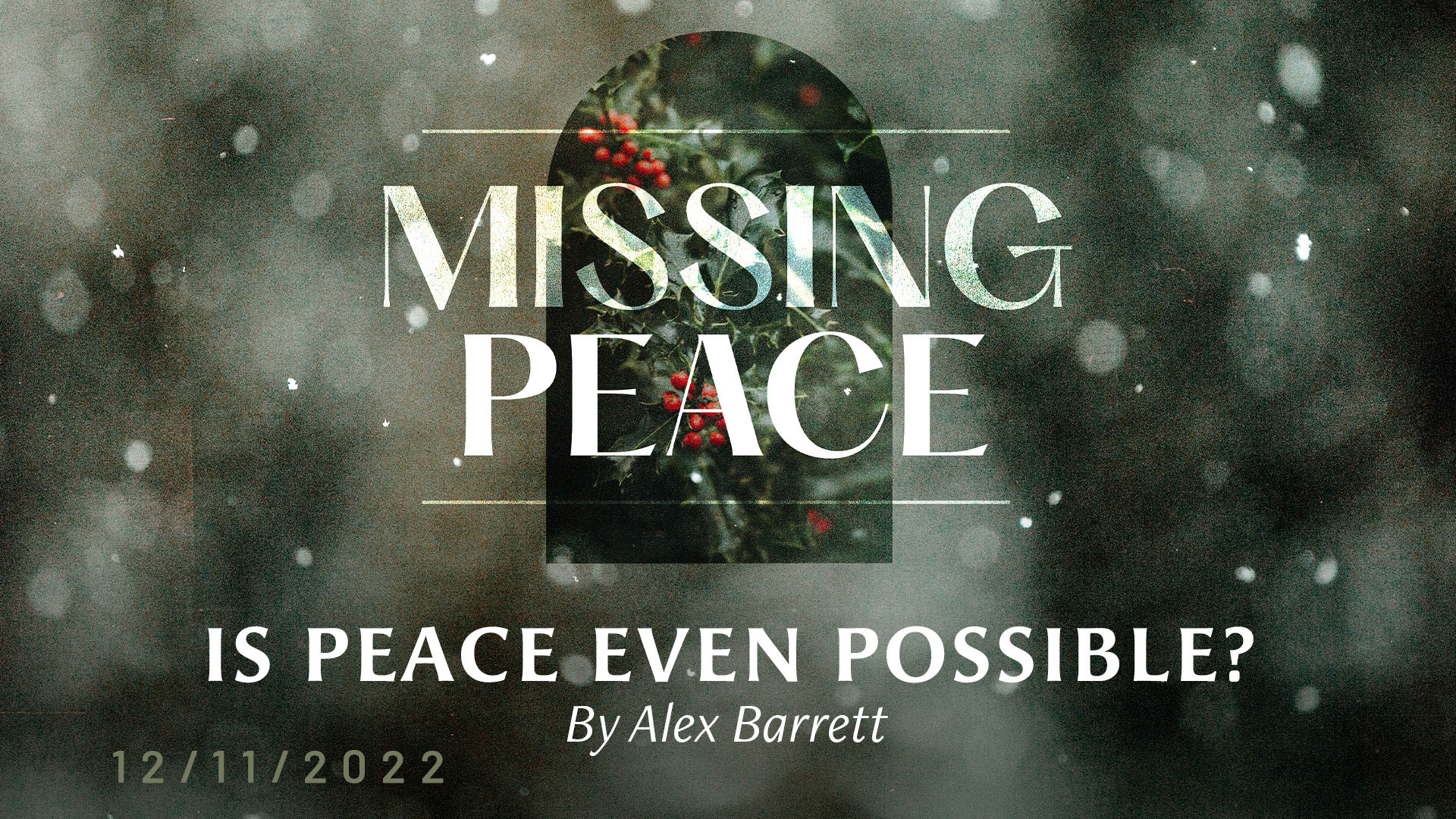 Is Peace Even Possible?