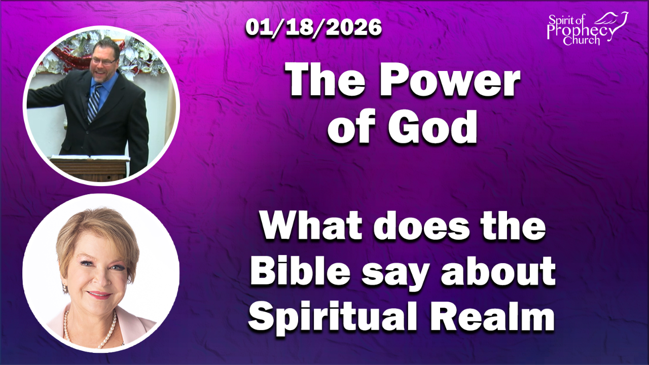 Spirit of Prophecy Sunday Service 01/18/2026 - Video episode artwork
