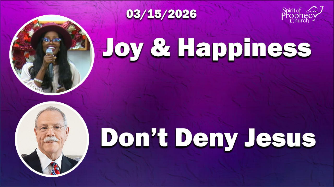 Spirit of Prophecy Sunday Service 03/15/2026 - Audio episode artwork