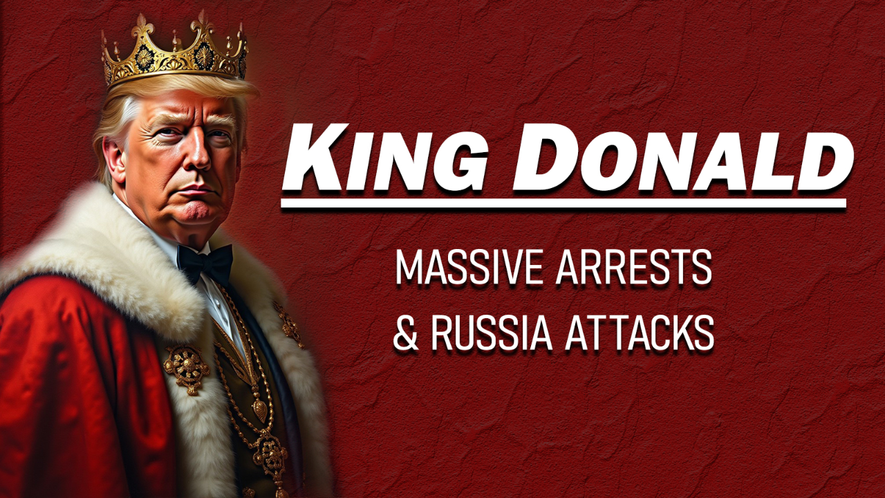King Donald, Massive Arrests & Russia Attacks 05/25/2026 - Audio episode artwork