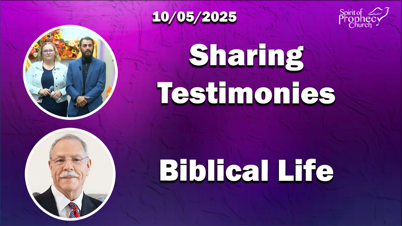 Spirit of Prophecy Sunday Service 10/05/2025 - Video