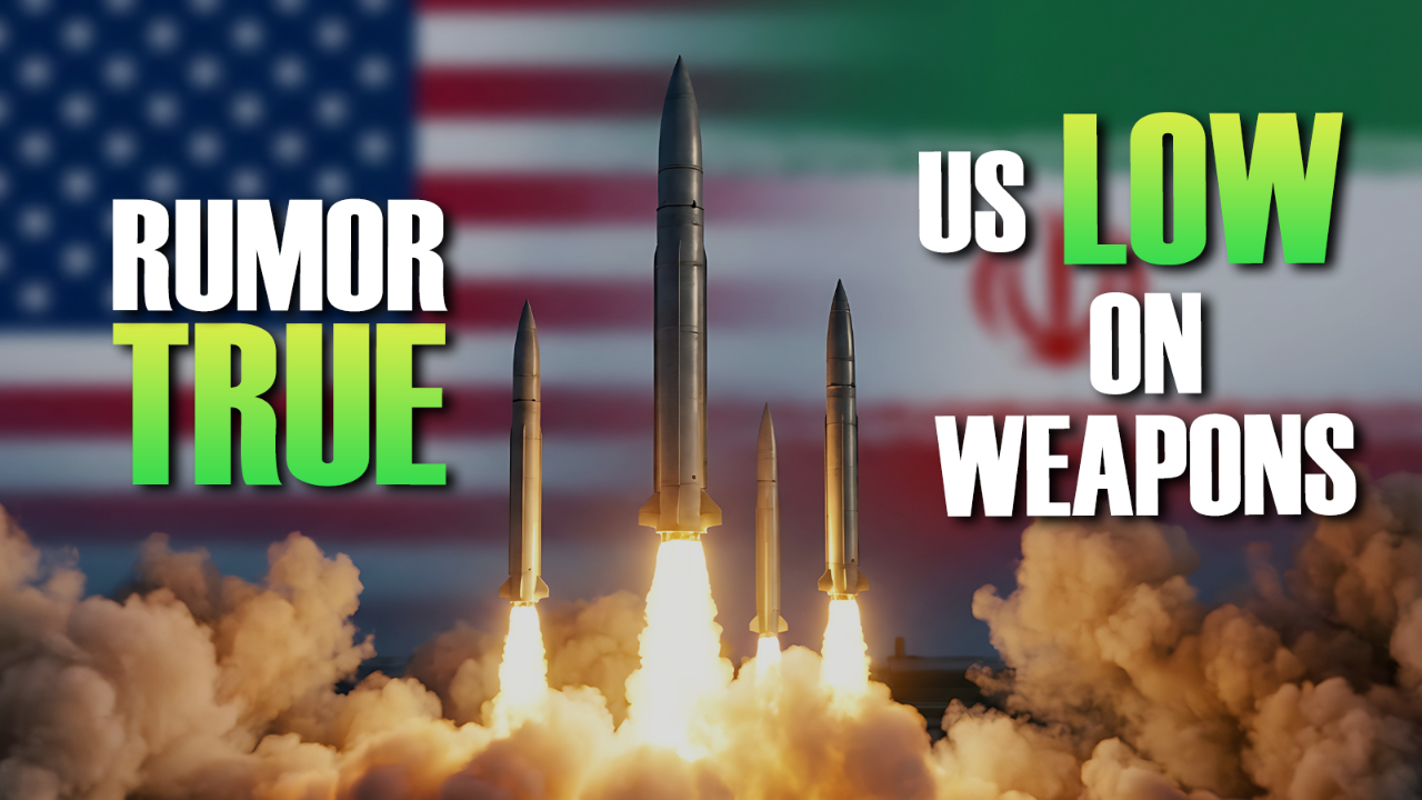 Rumor True: US Low on Weapons 08/06/2026 - Video