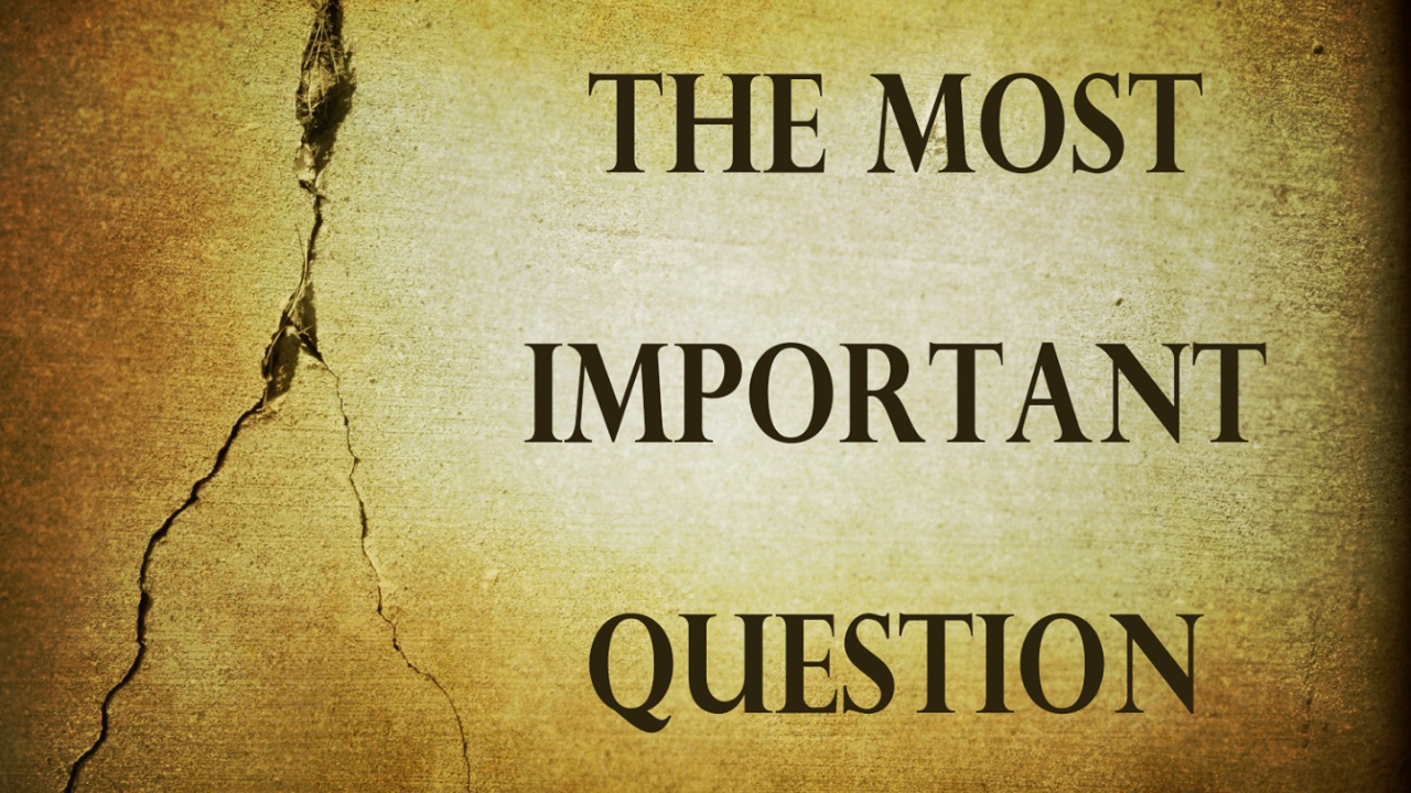 The Most Important Question