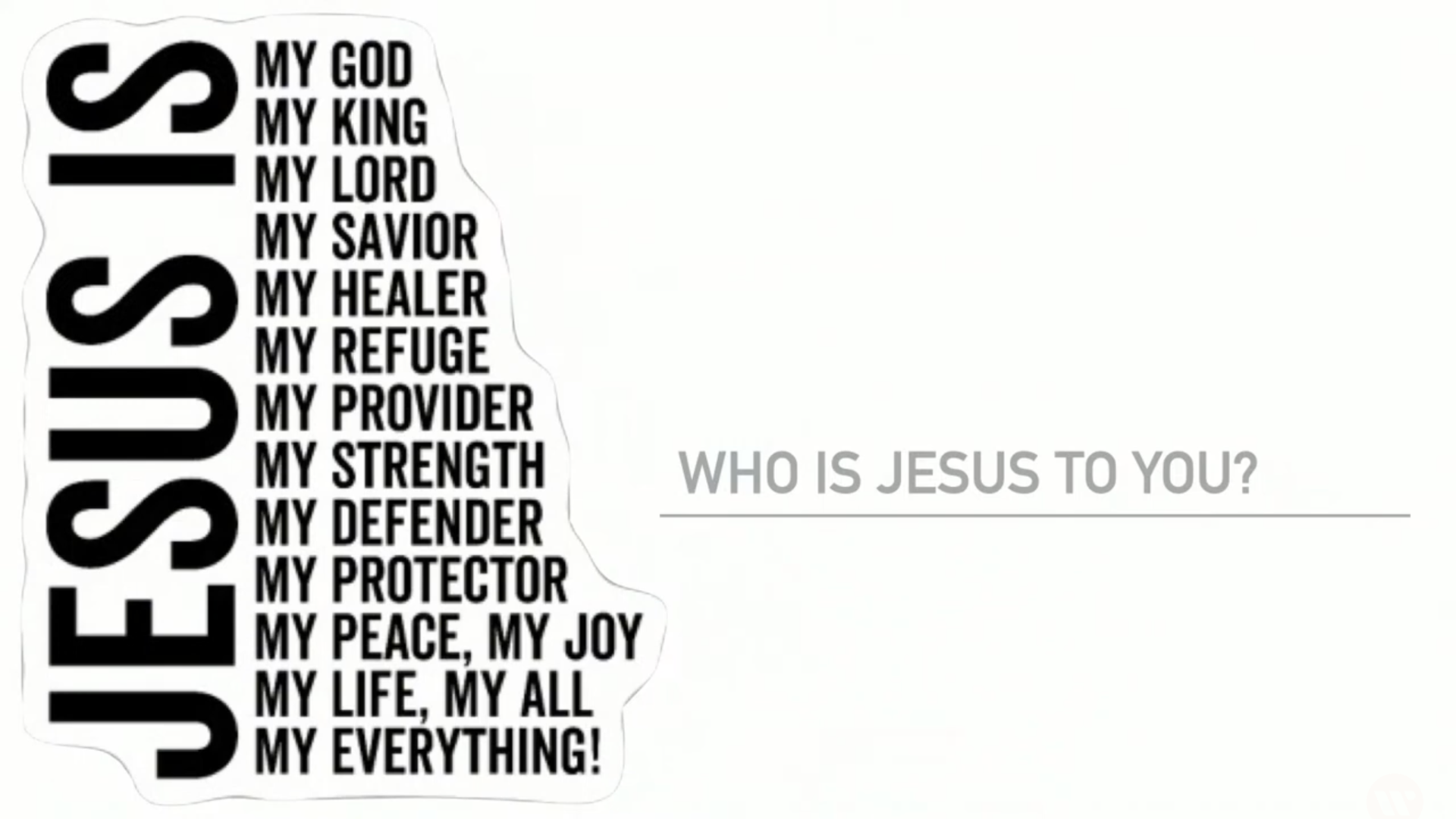 Who Is Jesus To You? - Audio episode artwork
