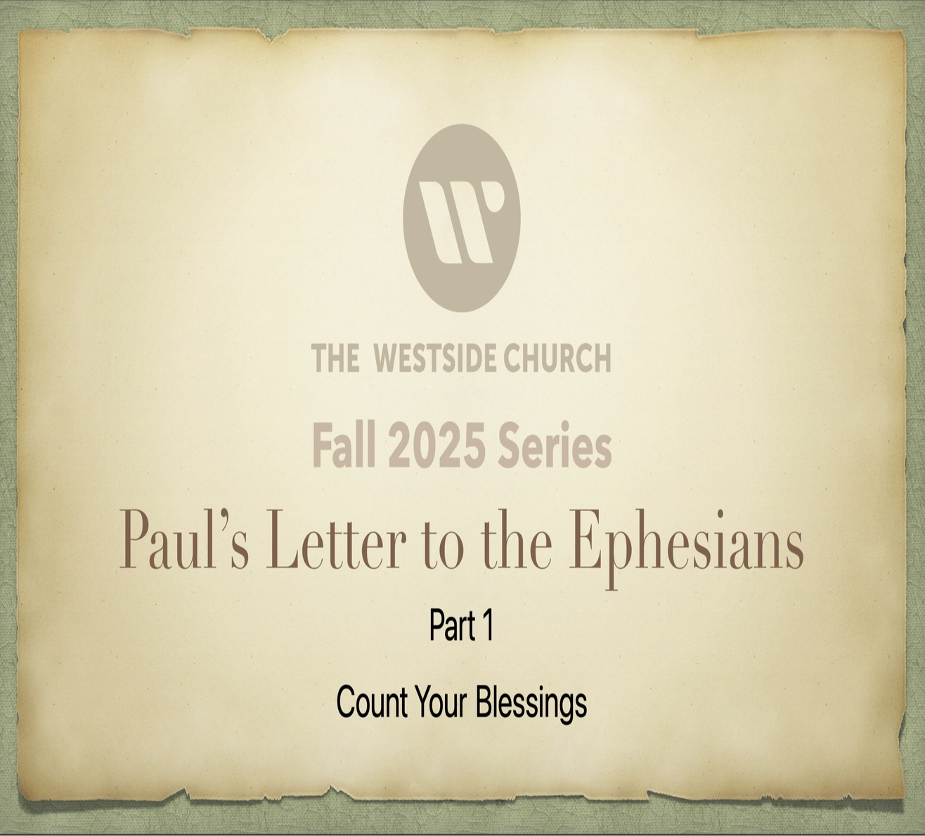 Count Your Blessings