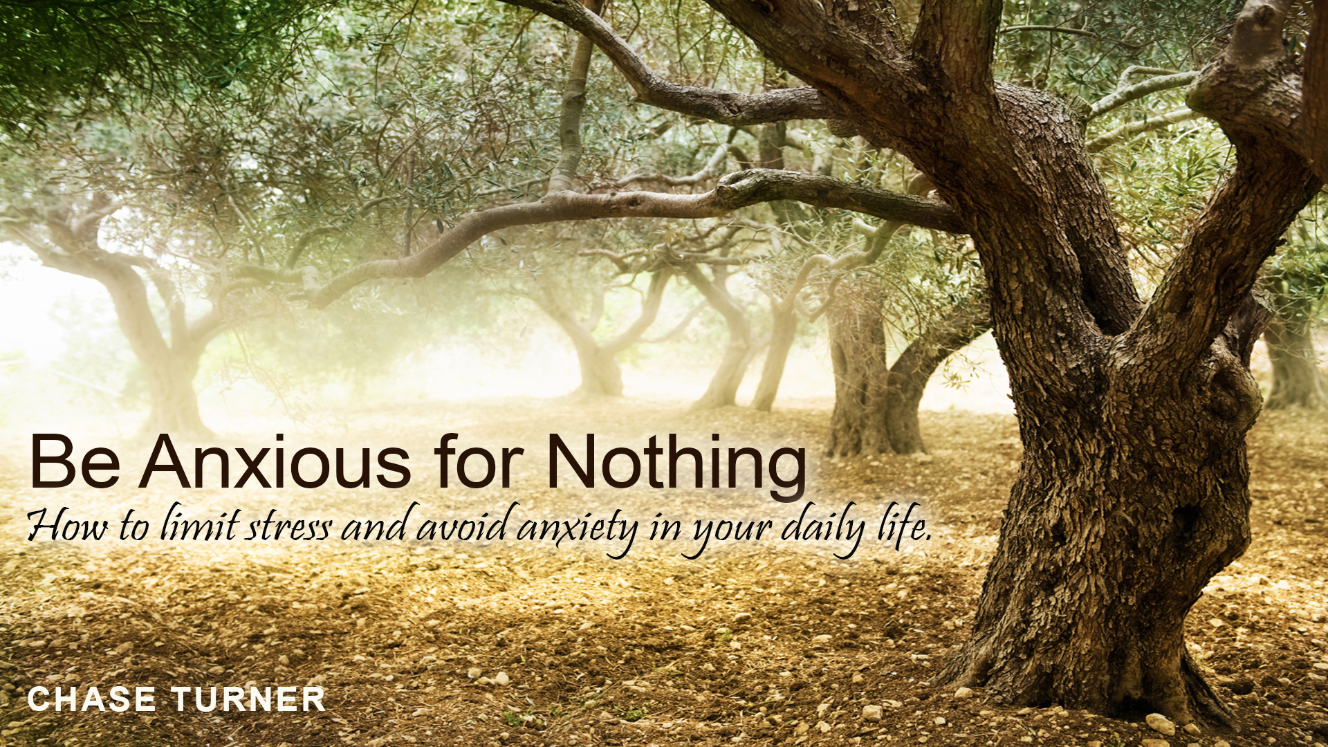 Be Anxious for Nothing - Audio episode artwork