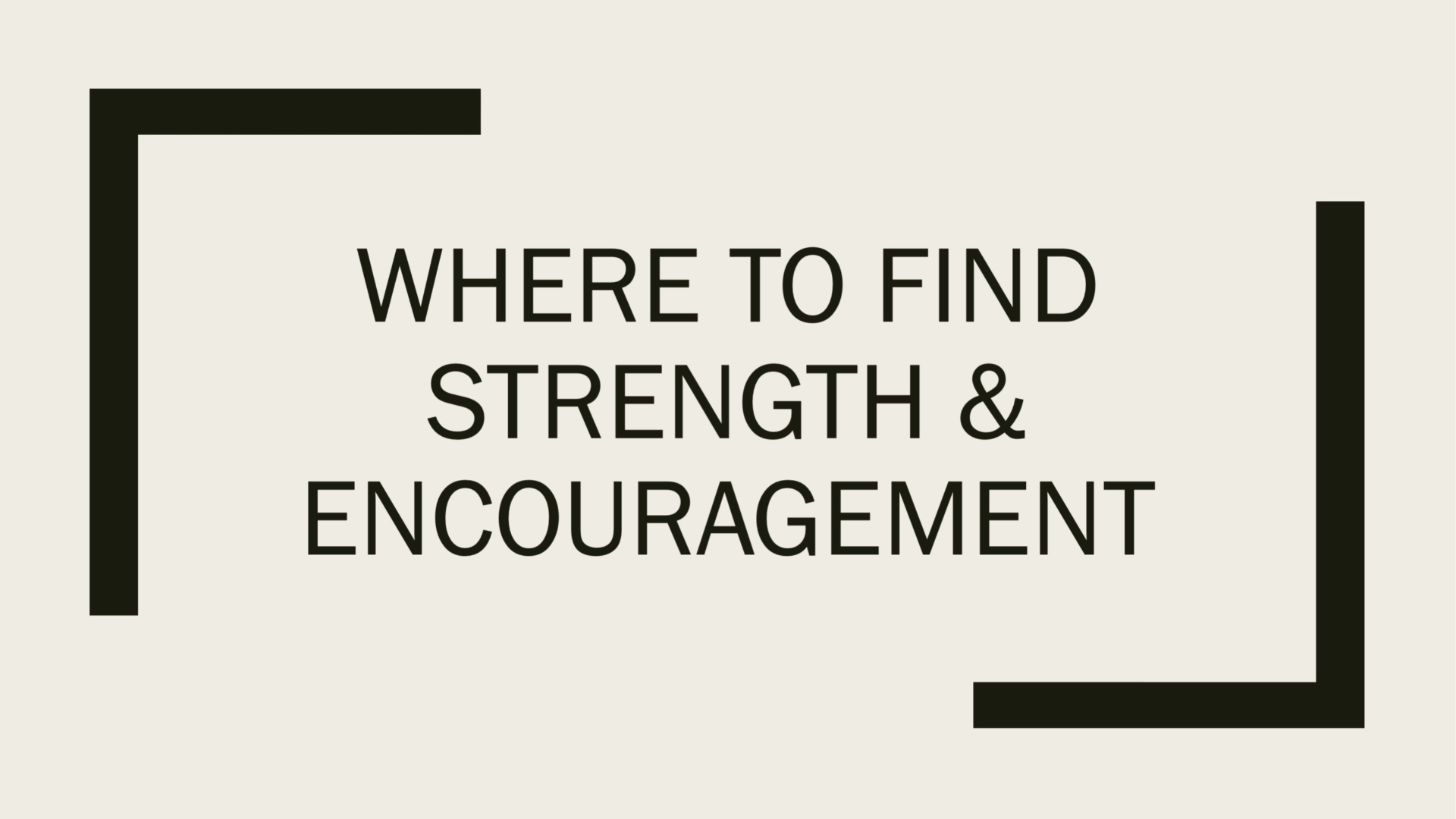 Where to Find Strength and Encouragement episode artwork