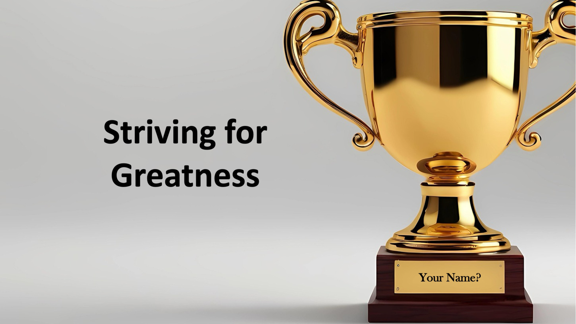 Striving for Greatness - Audio episode artwork