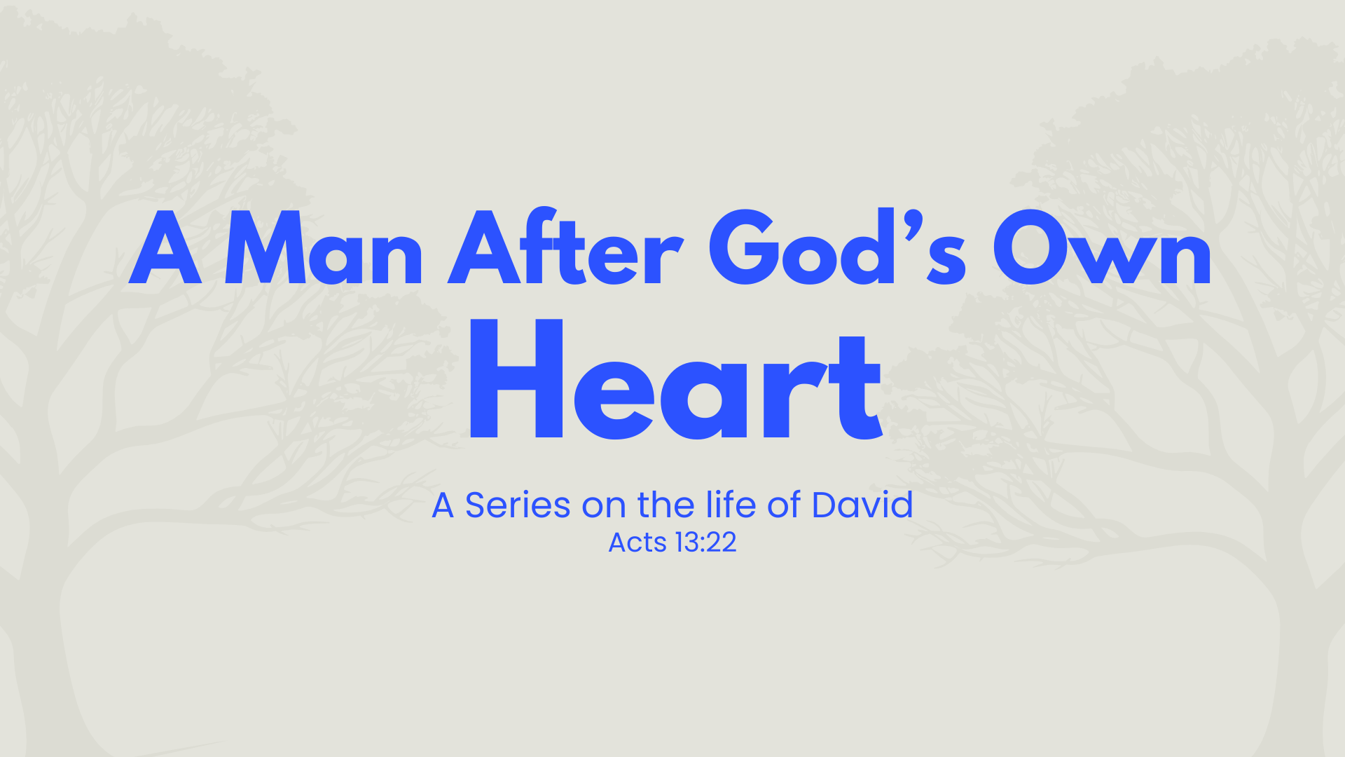 A Man After God's Own Heart - Week 1 - Audio episode artwork