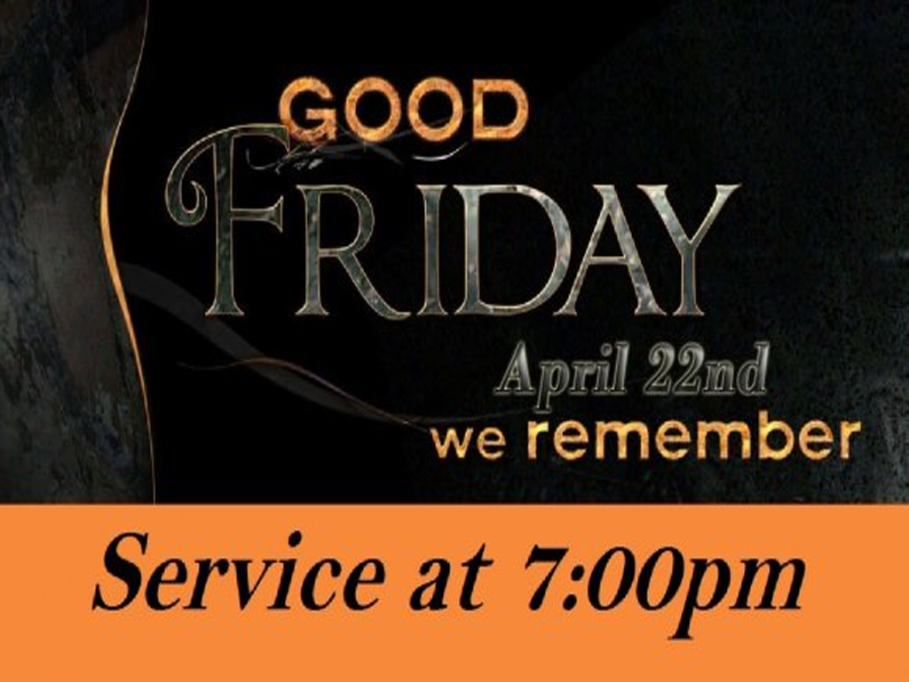 Good Friday Service