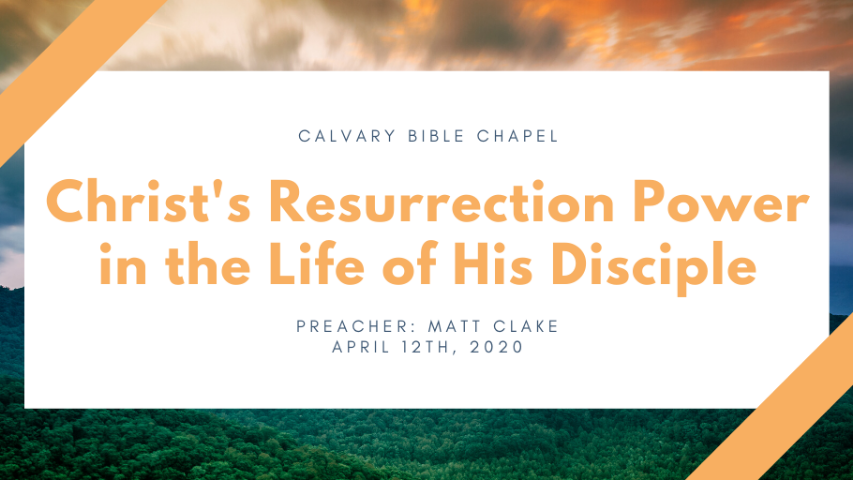 Christ's Resurrection Power in the Life of His Disciple - Audio episode artwork