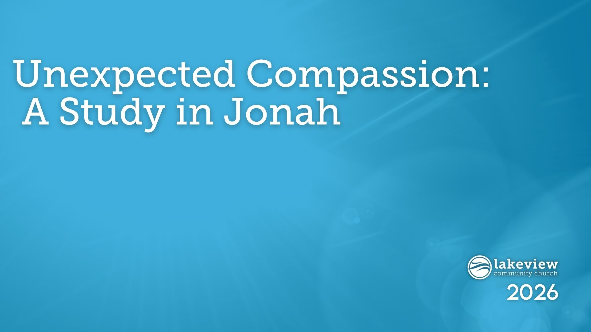 Unexpected Compassion: A Study in Jonah episode artwork