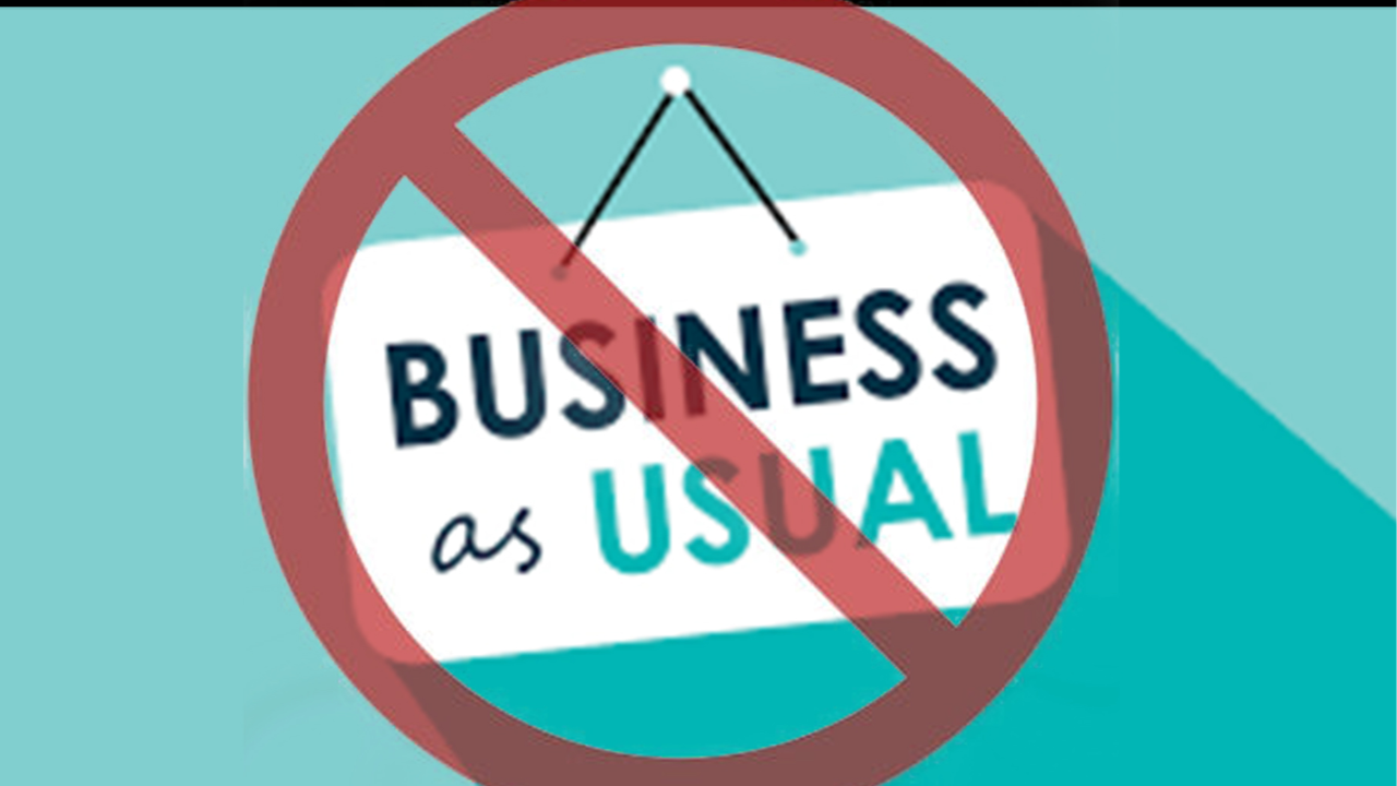 No More Business as Usual - Audio episode artwork