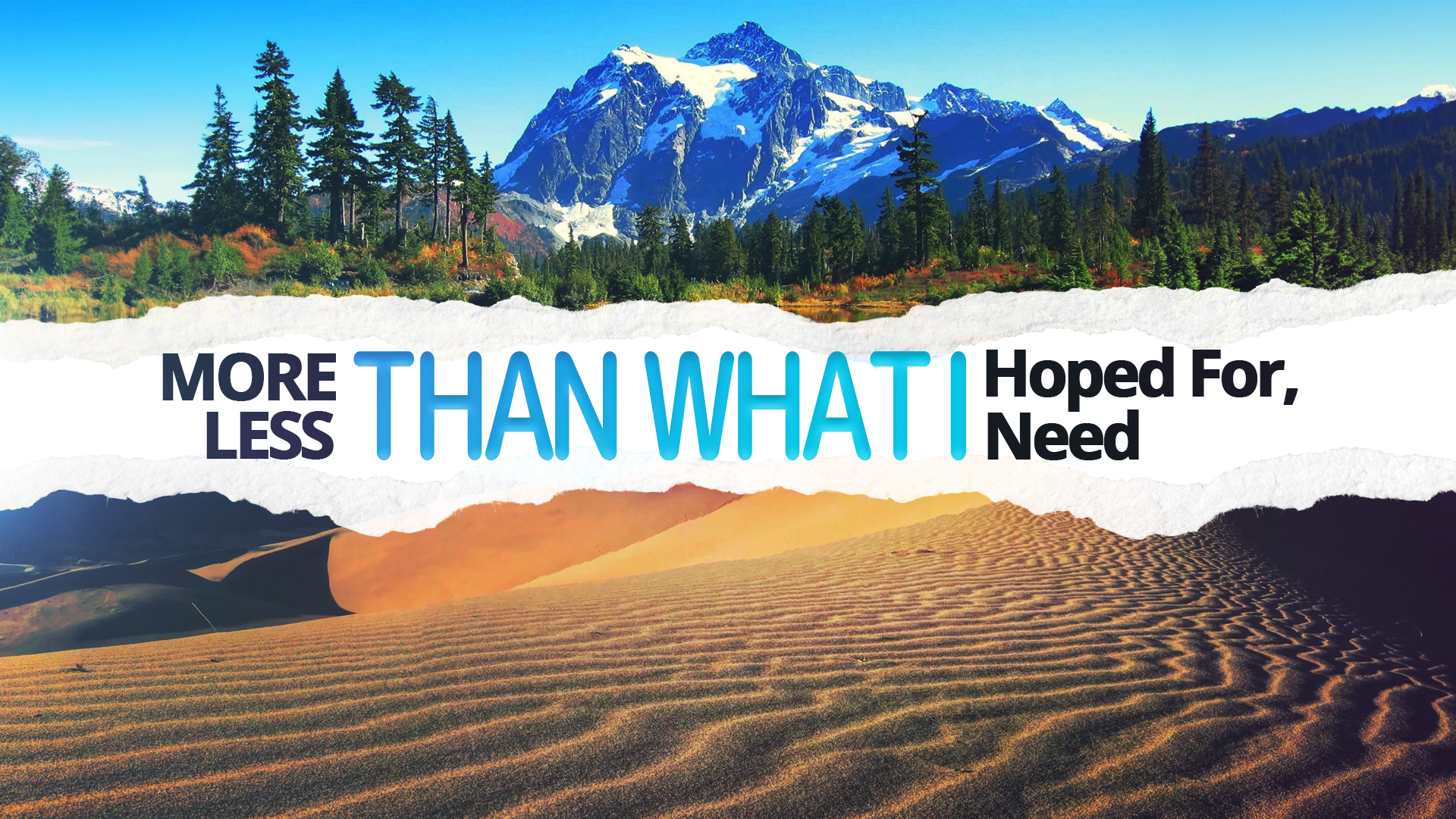 More Than What I Hoped For, Less Than What I Need - Video episode artwork
