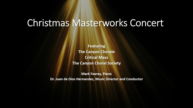 GCU Christmas Masterworks Concert - 2022/12/04
